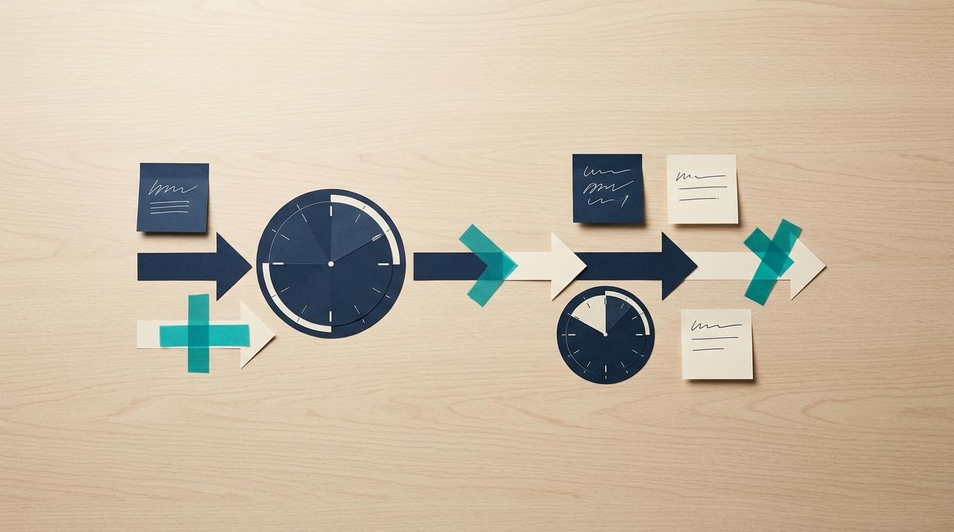 編集部が毎日どのニュースを読んでいるかを概念化したフロー図